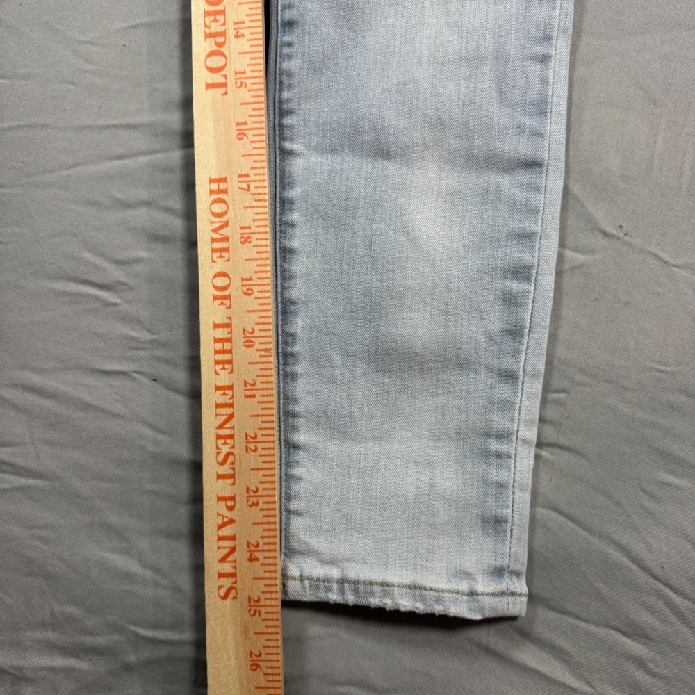 Madewell 9" Mid-Rise Skinny Crop Jeans Light Wash Blue Denim Sz 25 Chic Classic - Picture 7 of 10